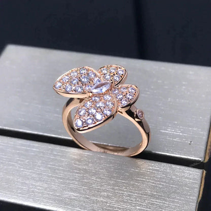 [Okajuri Jewelry]BUTTERFLY PINK GOLD DIAMOND RING