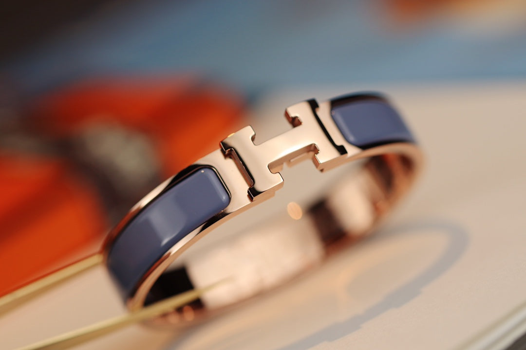 [Okajuri Jewelry]H BRACELET 12MM BLUE GRAY