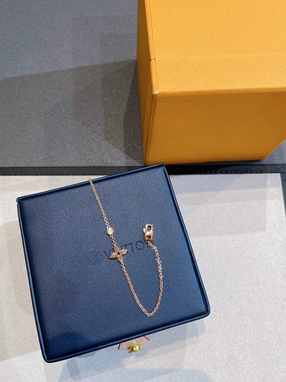 [Okajuri Jewelry]STAR DIAMOND PINK GOLD BRACELET