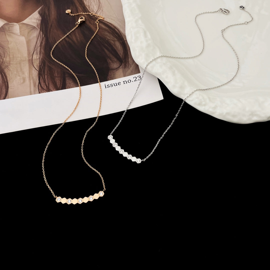 [Okajuri Jewelry]BEE MY LOVE DIAMOND NECKLACE