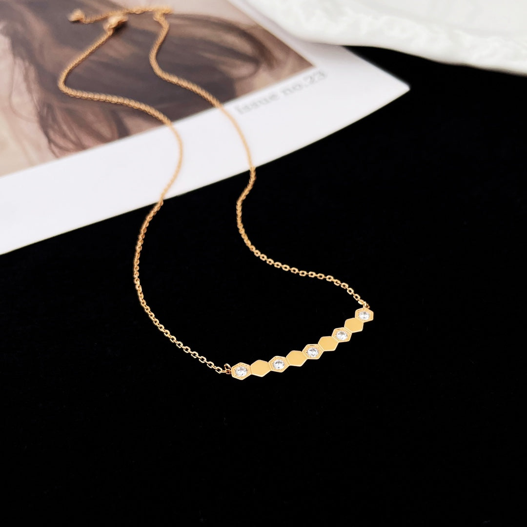 [Okajuri Jewelry]BEE MY LOVE DIAMOND NECKLACE