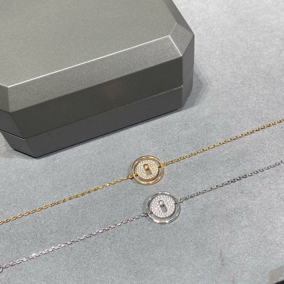 [Okajuri Jewelry]LUCKY MOVE DIAMOND PAVED BRACELET