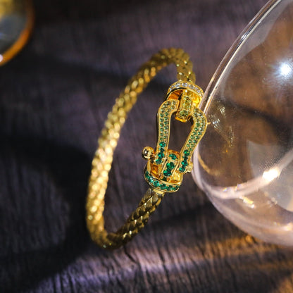 [Okajuri Jewelry]FORCE 10 GOLD GREEN DIAMOND PAVED
