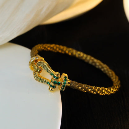 [Okajuri Jewelry]FORCE 10 GOLD GREEN DIAMOND PAVED