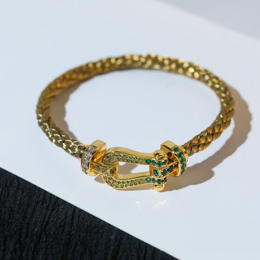 [Okajuri Jewelry]FORCE 10 GOLD GREEN DIAMOND PAVED
