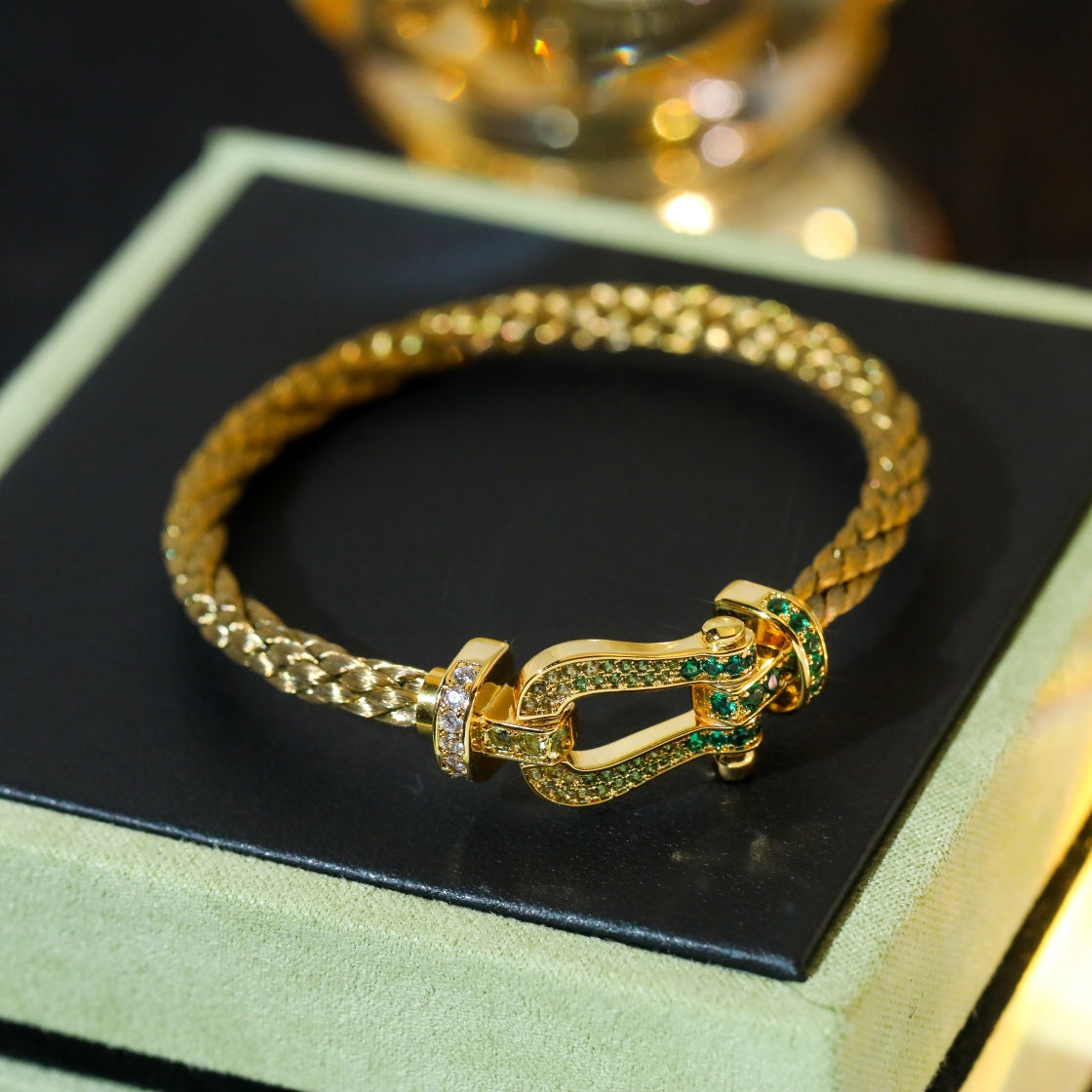 [Okajuri Jewelry]FORCE 10 GOLD GREEN DIAMOND PAVED