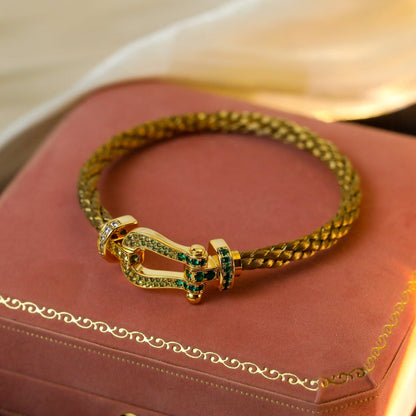 [Okajuri Jewelry]FORCE 10 GOLD GREEN DIAMOND PAVED