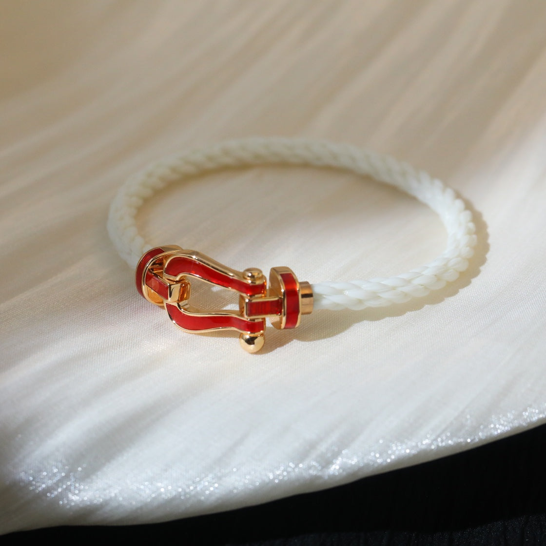 [Okajuri Jewelry]FORCE 10 WHITE TEXTILE DIAMOND PAVED