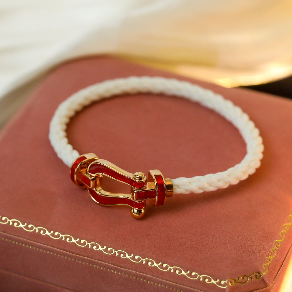 [Okajuri Jewelry]FORCE 10 WHITE TEXTILE DIAMOND PAVED