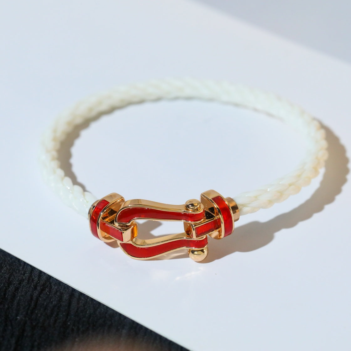 [Okajuri Jewelry]FORCE 10 WHITE TEXTILE DIAMOND PAVED