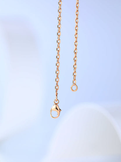 [Okajuri Jewelry]H CAGE PINK GOLD NECKLACE