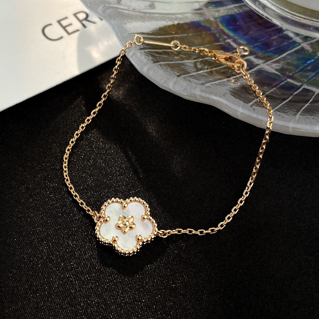 [Okajuri Jewelry]LUCKY SPRING ROSE GOLD MOP BRACELET