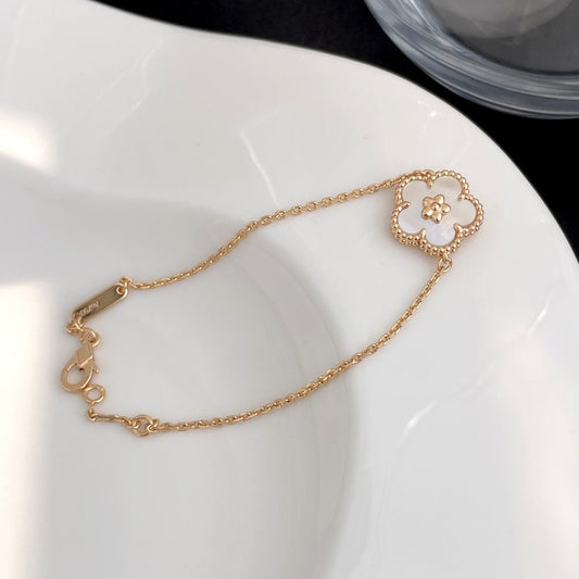 [Okajuri Jewelry]LUCKY SPRING ROSE GOLD MOP BRACELET