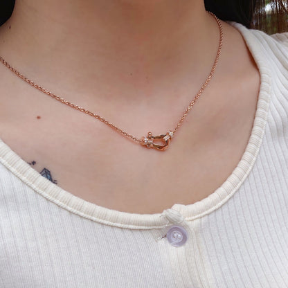 [Okajuri Jewelry]FORCE 10 PINK GOLD DIAMOND NECKLACE