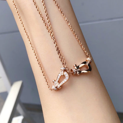 [Okajuri Jewelry]FORCE 10 PINK GOLD DIAMOND NECKLACE