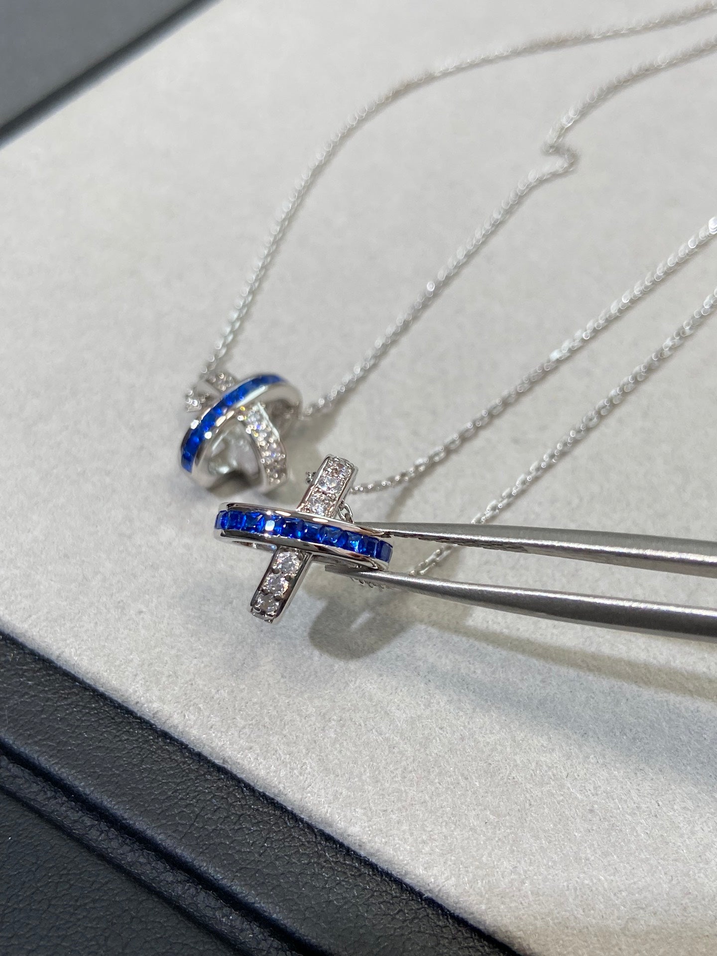 [Okajuri Jewelry]LIENS DIAMOND SILVER NECKLACE