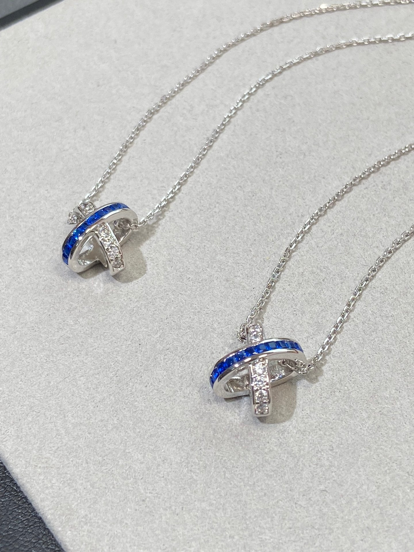 [Okajuri Jewelry]LIENS DIAMOND SILVER NECKLACE