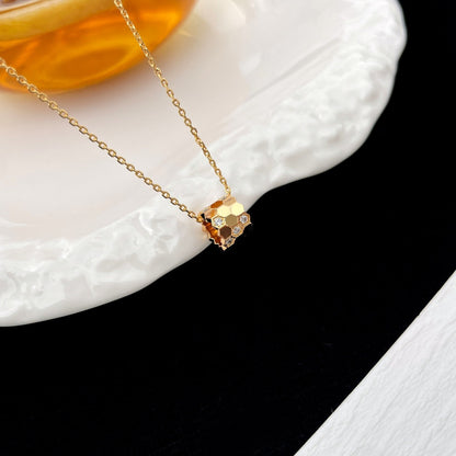 [Okajuri Jewelry]BEE MINI PEDANT DIAMOND NECKLACE