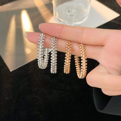 [Okajuri Jewelry] CLASH HOOP LARGE EARRINGS