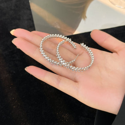 [Okajuri Jewelry] CLASH HOOP LARGE EARRINGS