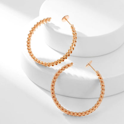 [Okajuri Jewelry] CLASH HOOP LARGE EARRINGS