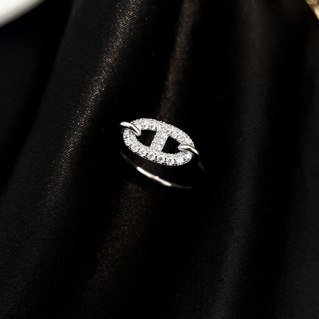 [Okajuri Jewelry]RONDE SMALL SILVER DIAMOND RING