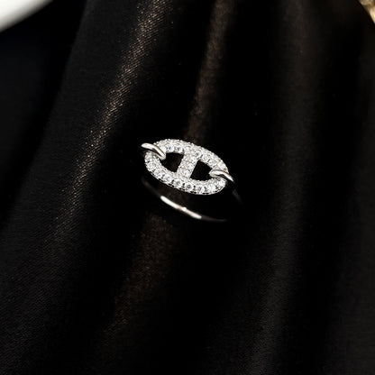 [Okajuri Jewelry]RONDE SMALL SILVER DIAMOND RING