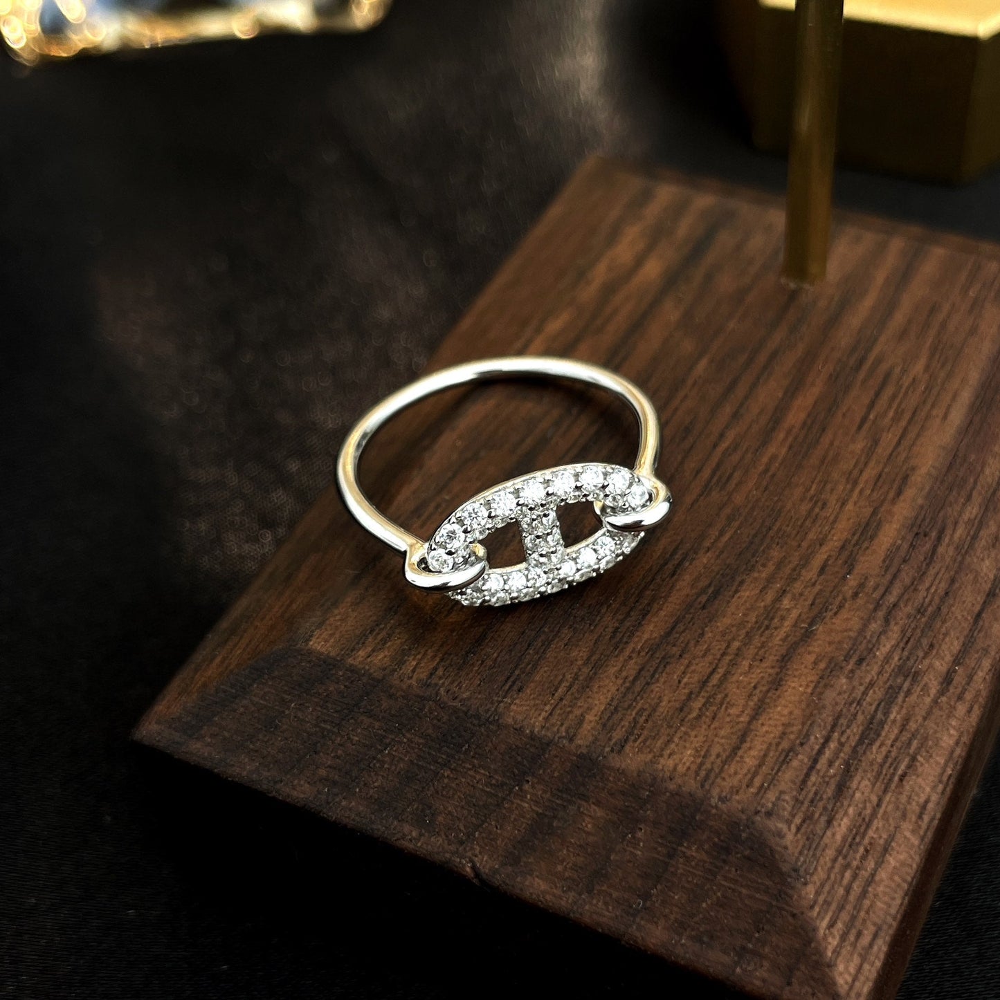 [Okajuri Jewelry]RONDE SMALL SILVER DIAMOND RING
