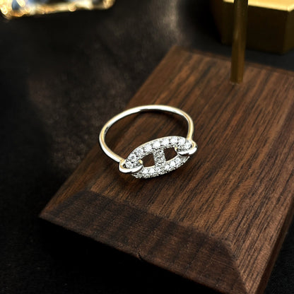 [Okajuri Jewelry]RONDE SMALL SILVER DIAMOND RING