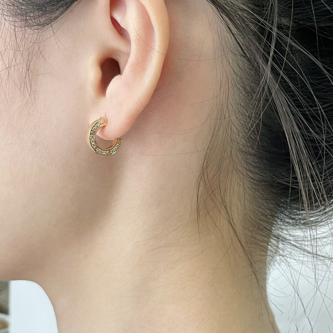 [Okajuri Jewelry]LOVE DIAMOND EARRINGS