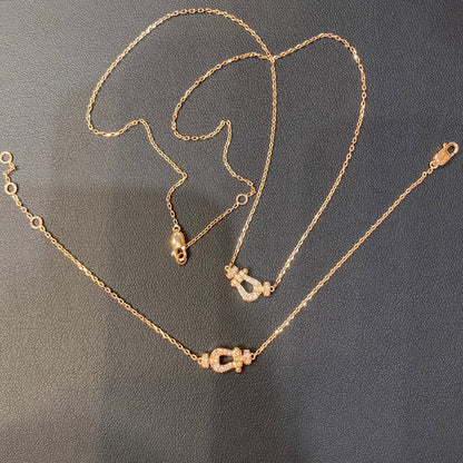 [Okajuri Jewelry]FORCE 10 DIAMOND PINK GOLD NECKLACE MINI MODEL