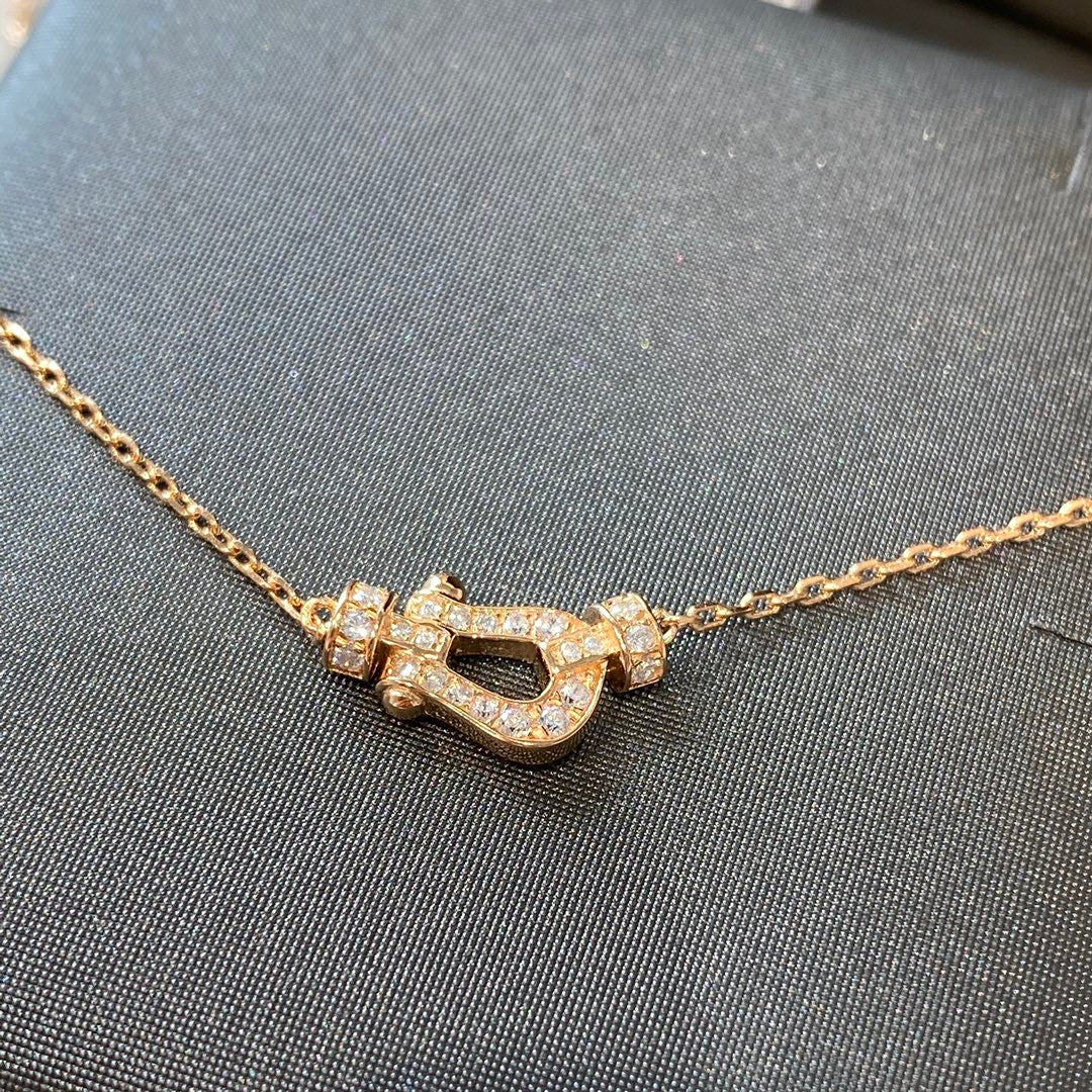 [Okajuri Jewelry]FORCE 10 DIAMOND PINK GOLD NECKLACE MINI MODEL