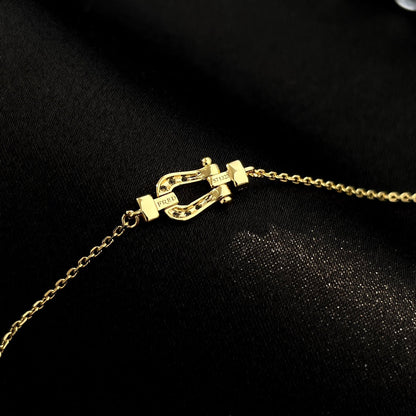 [Okajuri Jewelry]FORCE 10 FULL DIAMOND BUCKLE CHAIN LINK MINI MODEL