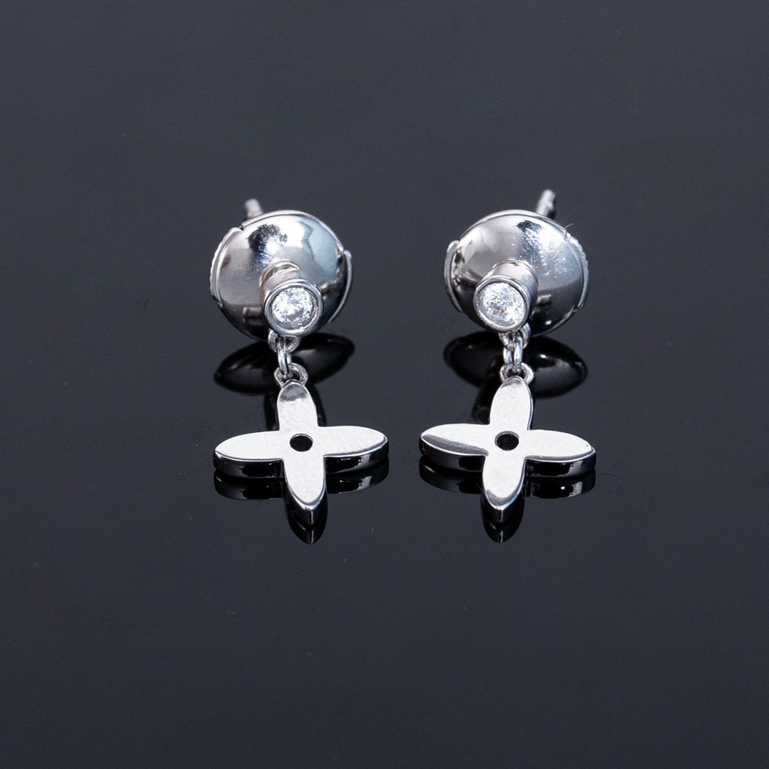 [Okajuri Jewelry]VIDYLLE SILVER DIAMOND MINI DROP EARRINGS