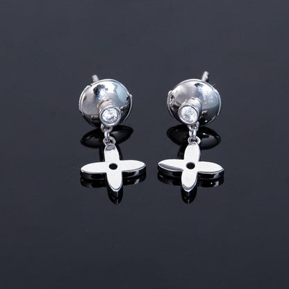 [Okajuri Jewelry]VIDYLLE SILVER DIAMOND MINI DROP EARRINGS