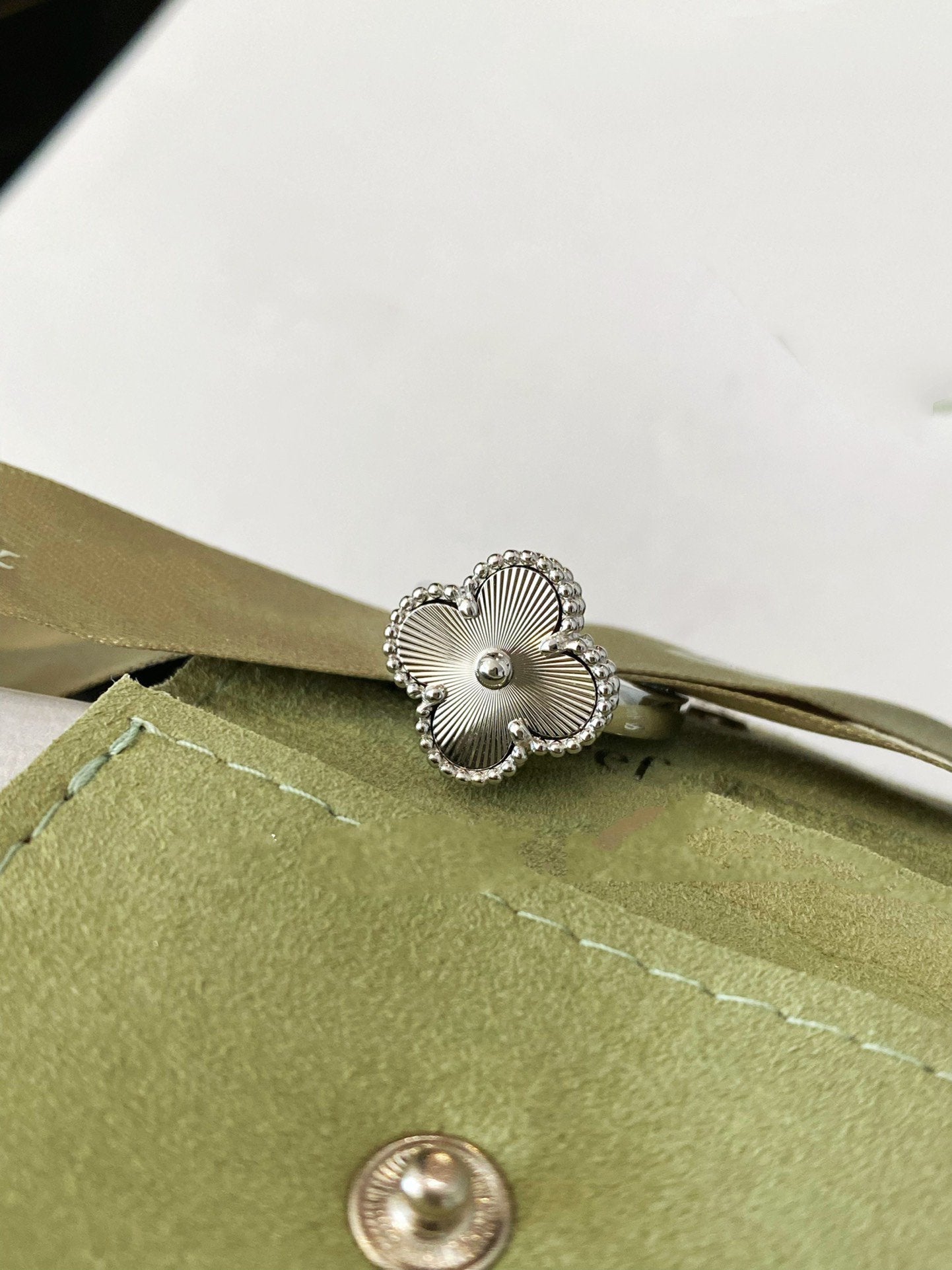[Okajuri Jewelry]CLOVER SILVER RING