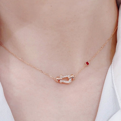 [Okajuri Jewelry]FORCE 10 DIAMOND PINK GOLD NECKLACE