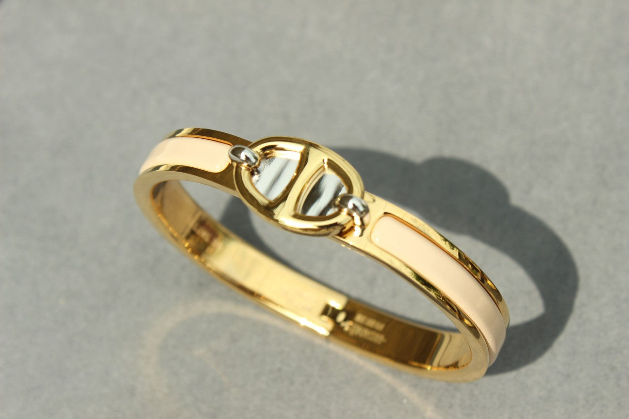 [Okajuri Jewelry]CLIC CHAINE GOLD BRACELET