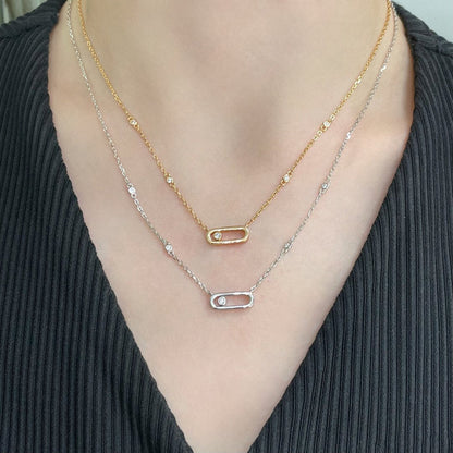 [Okajuri Jewelry]MOVE UNO DIAMOND NECKLACE
