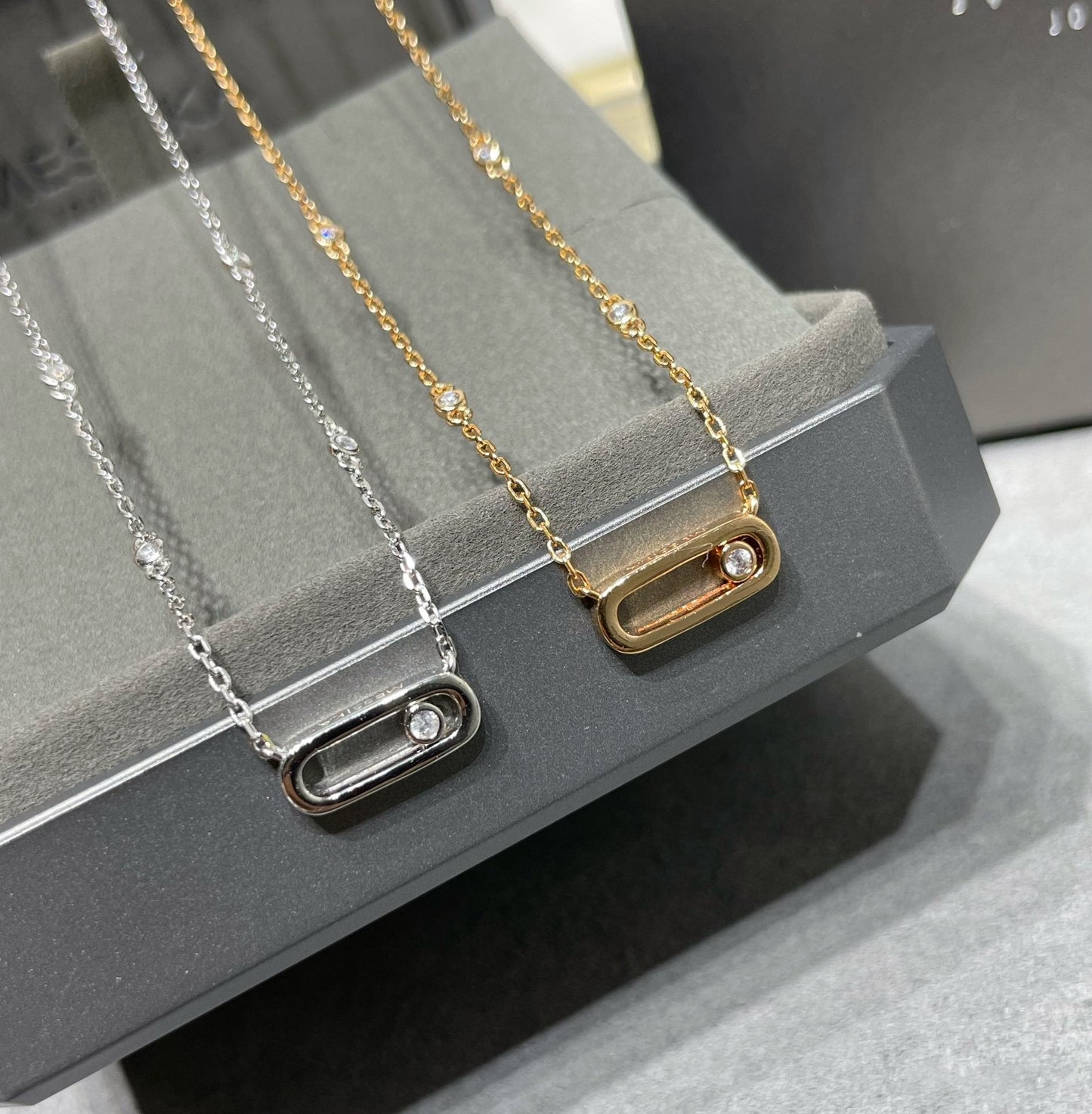 [Okajuri Jewelry]MOVE UNO DIAMOND NECKLACE