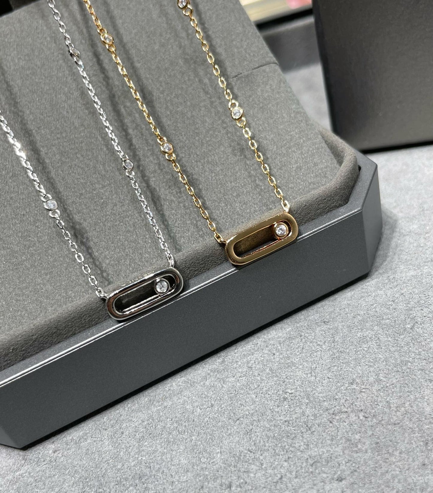 [Okajuri Jewelry]MOVE UNO DIAMOND NECKLACE