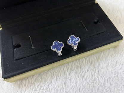 [Okajuri Jewelry]CLOVER PIETERSITE MEDIUM STUD EARRINGS