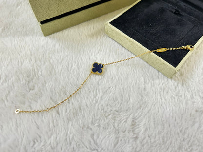 [Okajuri Jewelry]CLOVER 1 MOTIF PIETERSITE BRACELET