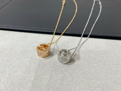 [Okajuri Jewelry]LIENS EVIDENCE DIAMOND PAVED NECKLACE