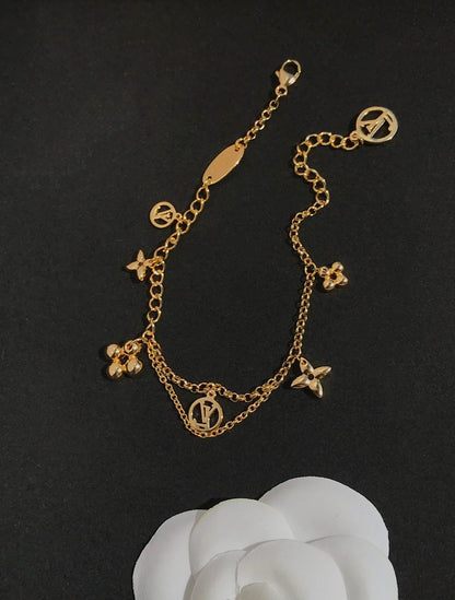 [Okajuri Jewelry]BLOOMING PINK GOLD MOP BRACELET