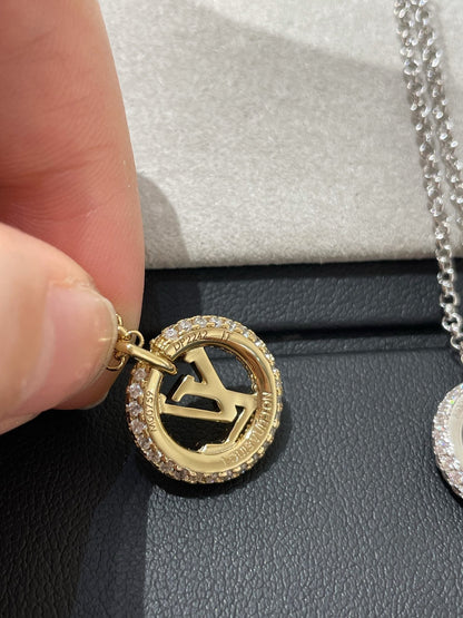 [Okajuri Jewelry]BY NIGHT DIAMOND PAVED NECKLACE