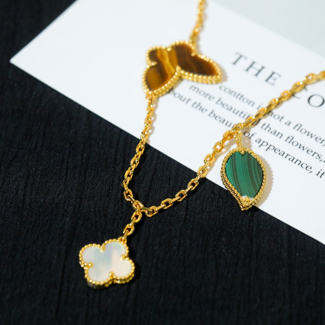 [Okajuri Jewelry]LUCKY SPRING 5 MOTIF GOLD BRACELET
