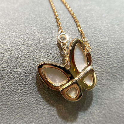 [Okajuri Jewelry]BUTTERFLY MOP DIAMOND NECKLACE