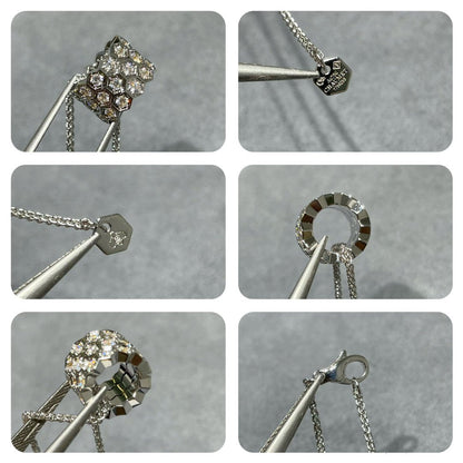 [Okajuri Jewelry]BEE LOVE DIAMOND PAVED 3 ROW NECKLACE