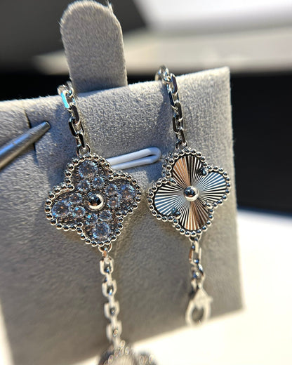 [Okajuri Jewelry]  CLOVER 5 MOTIF LASER BRACELET COLLECTION
